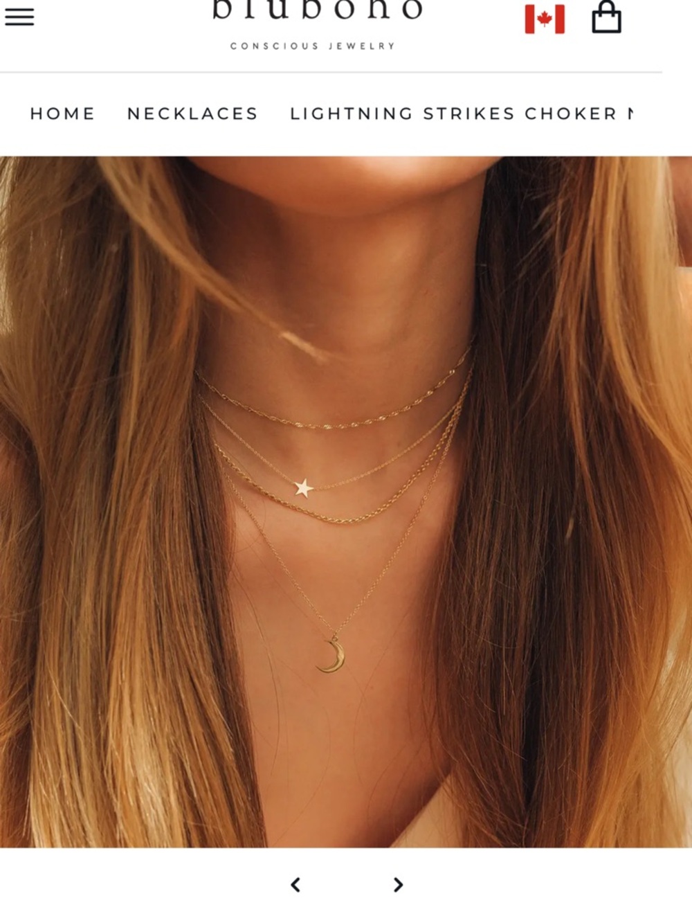 Bluboho lightning strikes choker necklace